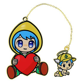 Marcador de página metal Luce e Anjo Mascote oficial Jubileu 2025 Tokidoki