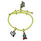 Bracelet breloques jaune Luce and Friends mascotte officielle Jubilé 2025 s1