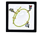 Bracelet breloques jaune Luce and Friends mascotte officielle Jubilé 2025 s5