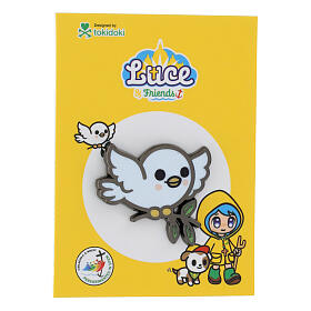 Broche Aura Luce and Friends colombe mascotte officielle Jubilé 2025 Tokidoki