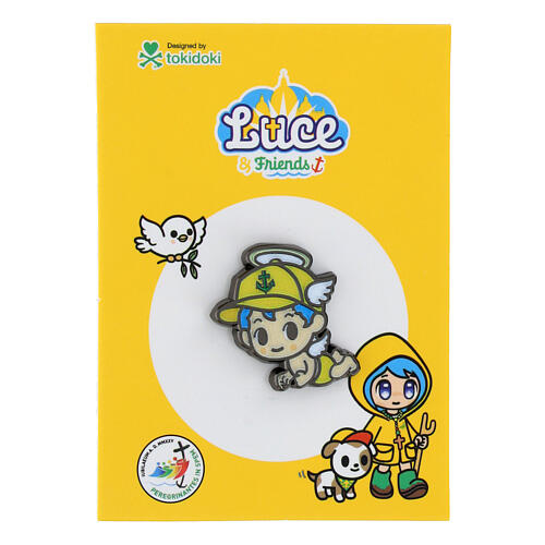 Brooch of angel Iubi, Luce and Friends, official mascot of Jubilee 2025 by Tokidoki 2