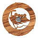 Round magnet with official 2025 Jubilee logo in Latin, olivewood, 2 in s3
