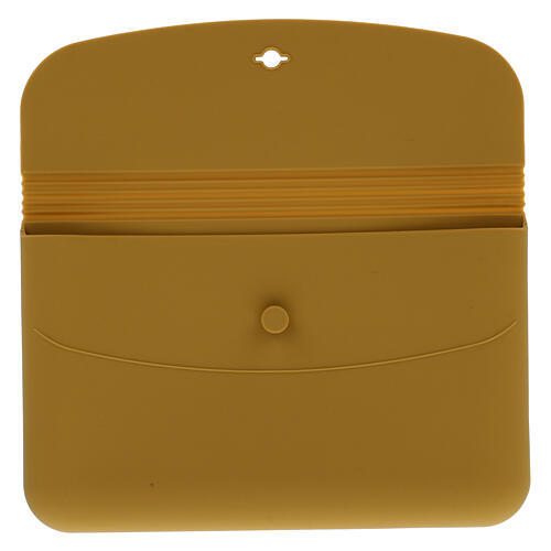 Carpeta de silicona logo oficial Jubileo 2025 marrón 20x10 cm 3