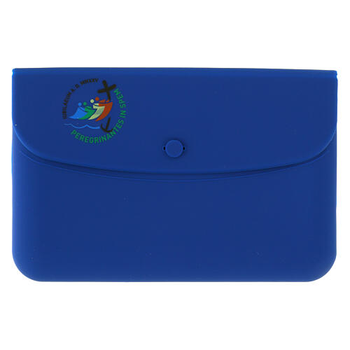 Blue silicone case official Jubilee 2025 logo, 20x10 cm 1