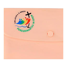 Sobre silicona 20x10 cm rosa logo oficial Jubileo 2025