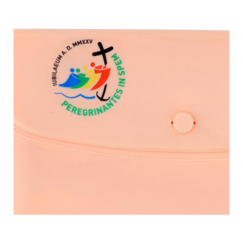 Sobre silicona 20x10 cm rosa logo oficial Jubileo 2025 2