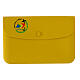 Yellow silicone case with official Jubilee 2025 logo, 8x5 in s1