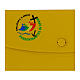 Yellow silicone case with official Jubilee 2025 logo, 8x5 in s2