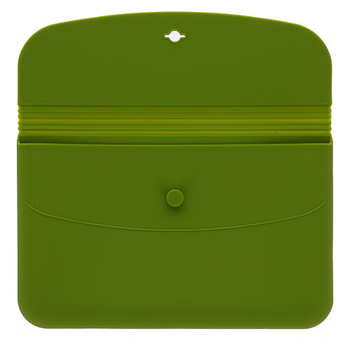 Busta verde logo ufficiale Giubileo 2025 silicone 20x10 cm 4