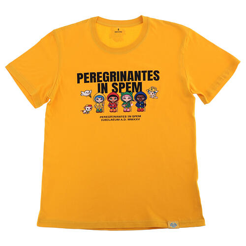 Camiseta amarilla Luce & Friends mascota oficial Jubileo 2025 1