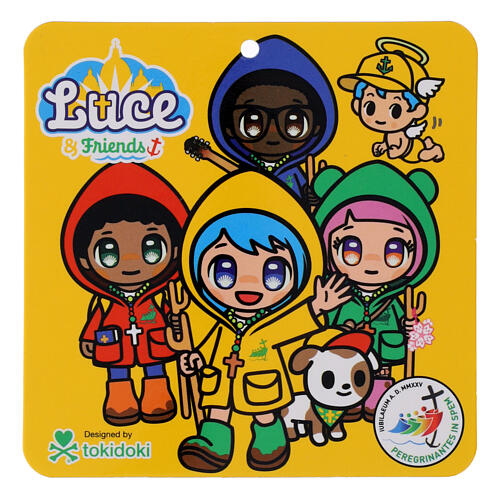 Maglietta gialla Luce & Friends mascotte ufficiale Giubileo 2025 6