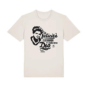 White cotton T-shirt of Carlo Acutis by APE Social Wear