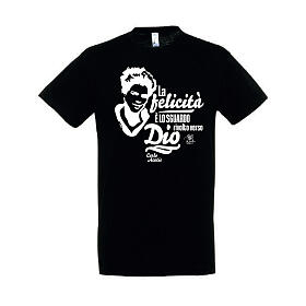 Black cotton T-shirt of Carlo Acutis by APE Social Wear