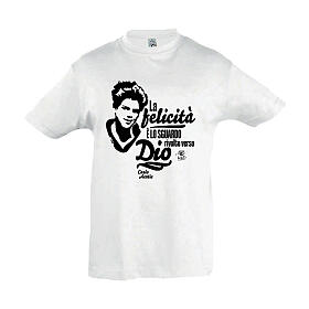 Weißes T-Shirt Junge Baumwolle Carlo Acutis APE Social Wear