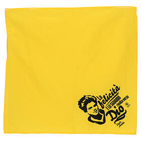 Bandana Carlo Acutis gialla 60x60 APE Social Wear