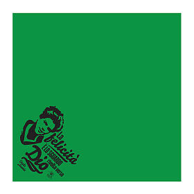 Green cotton bandana of Carlo Acutis by APE Social Wear, 24x24 in