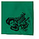 Green cotton bandana of Carlo Acutis by APE Social Wear, 24x24 in s3