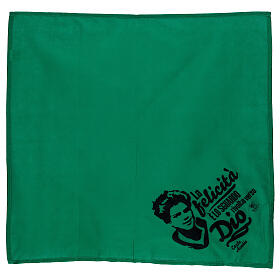 Bandana Carlo Acutis cotone verde 60x60 APE Social Wear