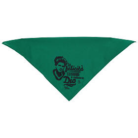 Bandana Carlo Acutis cotone verde 60x60 APE Social Wear