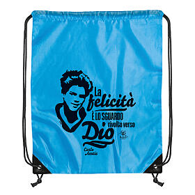 Beutel Carlo Acutis 35x40 cm in hellblau APE Social Wear