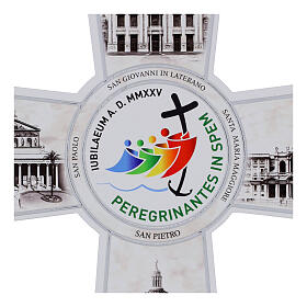 Cruz 4 Basílicas del Jubileo 2025 15x20cm Valenti