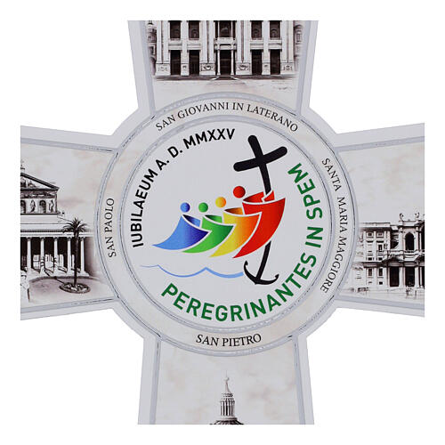 Cruz 4 Basílicas do Jubileu 2025 15x20 cm Valenti 2
