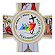 Cruz Última Cena lámina de oro Jubileo 2025 15x20 cm Valenti s2