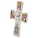 Cruz Última Cena lámina de oro Jubileo 2025 15x20 cm Valenti s3