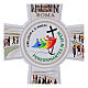 Crucifijo peregrinos Jubileo 2025 latín 15x20cm Valenti s2