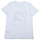 Camiseta blanca algodón bio serigrafiada negra 'Hacia lo alto' Piergiorgio Frassati s3