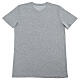 T-shirt grigia cotone bio stampa nera ''Verso l'alto'' Piergiorgio Frassati s3