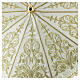 Ombrelle de procession broderie dorée JHS arabesques et volutes florales s9
