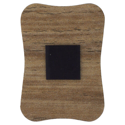 Imán de madera recortada Pier Giorgio Frassati 5 cm 2