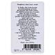 Saint Carlo Acutis laminated prayer cards, ITA s2