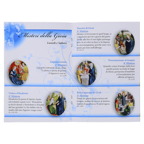 Holy rosary booklet with bookmark and Saint Carlo Acutis rosary, ITA 2