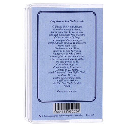 Saint Carlo Acutis Holy Rosary mini booklet, ITA 4