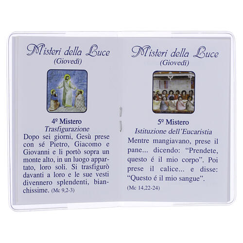 Mini Booklet of the Holy Rosary Saint Carlo Acutis in Italian 3