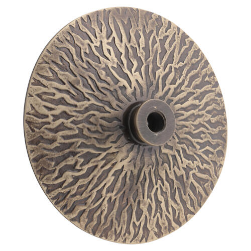 Chased bronze-colored Pastoral Staff Stand, 15 cm diameter 3