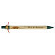 Eco-friendly ballpoint pen with dove, Monastery of the Poor Clares, green details s1