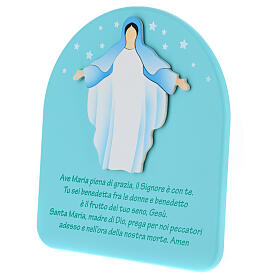 Matka Boska z otwartymi ramionami tabliczka Ave Maria