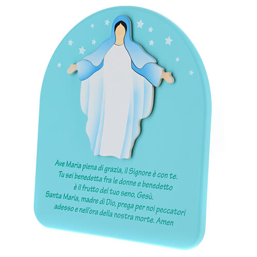 Matka Boska z otwartymi ramionami tabliczka Ave Maria 2