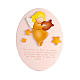Angel and nusery rhyme pink plaque s1
