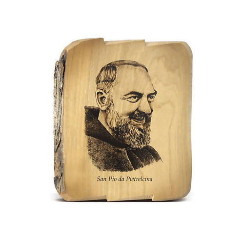 Father Pius on olive wood 1