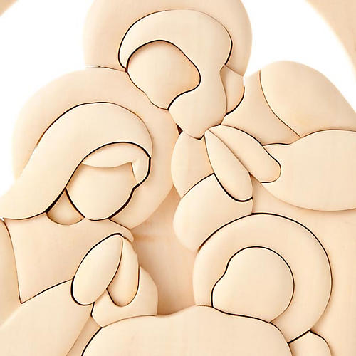 Bas relief bois crèche Holynight Azur 2