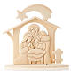 Bas relief bois crèche Holynight Azur s1