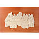 Cherry wood Last Supper Azur Loppiano bas-relief s1