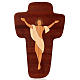 Crucifix Christ Ressuscité Azur bois s1