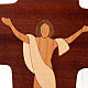 Krzyż Chrystus Zmartwychwstały drewno Azur s2