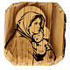 Madonna od odpoczynku, drewno 18x16 cm, Azur s1