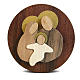 Bomboniera tondo legno Sacra Famiglia s2